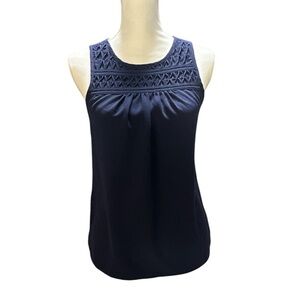 Elle Navy Sleeveless Women's Top